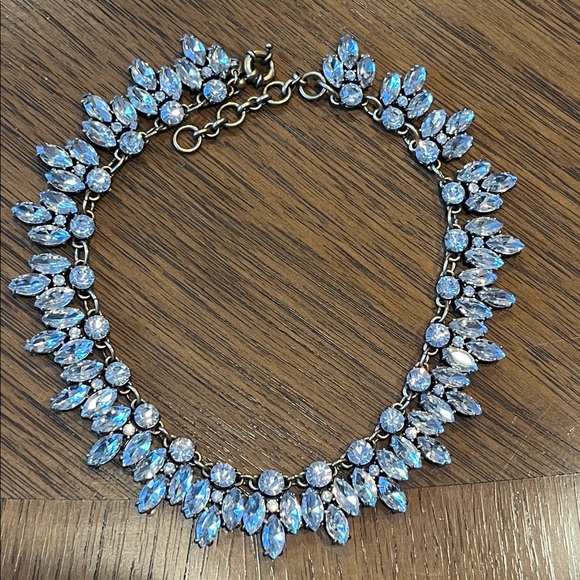 J.Crew rhinestone statement collar necklace, EUC - Picture 3 of 3